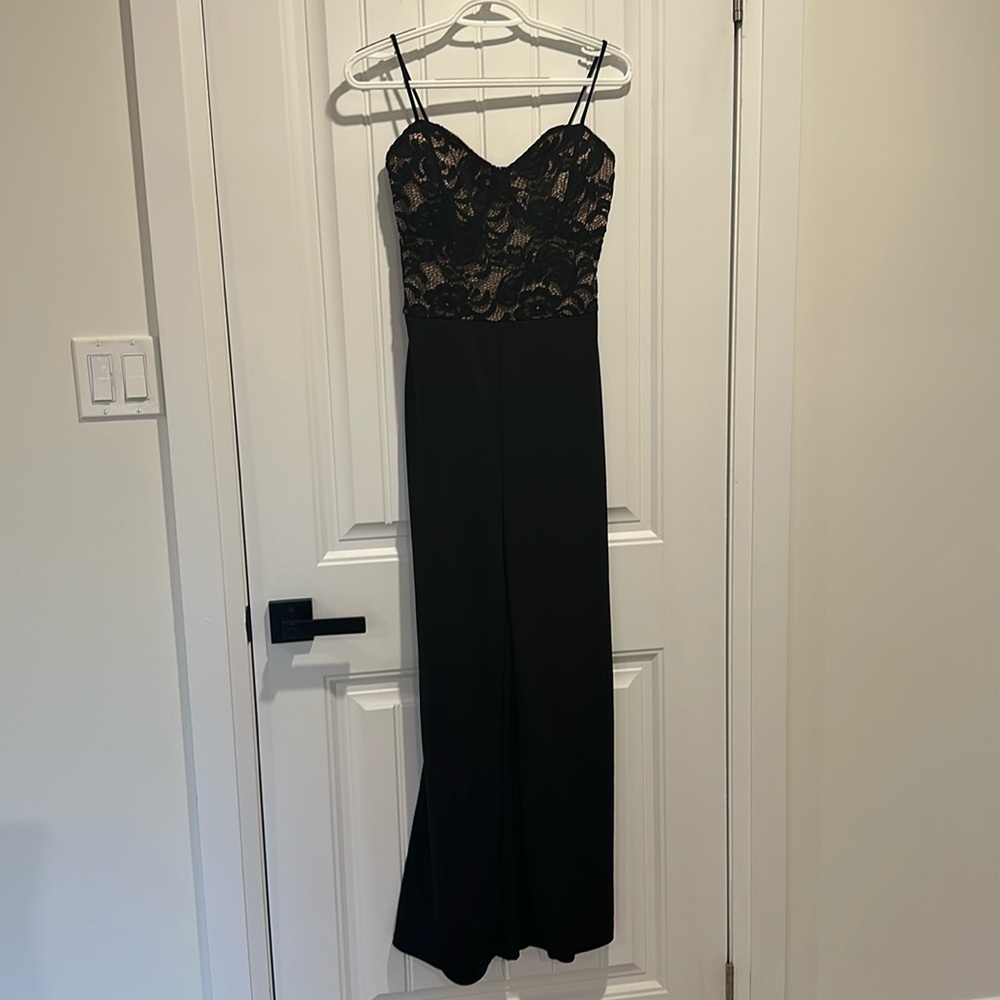 Black lace jumpsuit